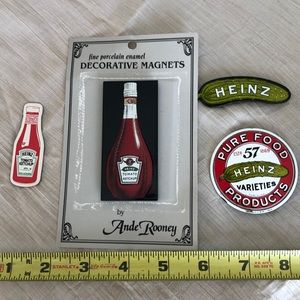 Vintage Heinz Magnets- Porcelain Enameled Steel